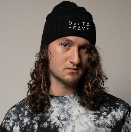 delta heavy embroidered beanie