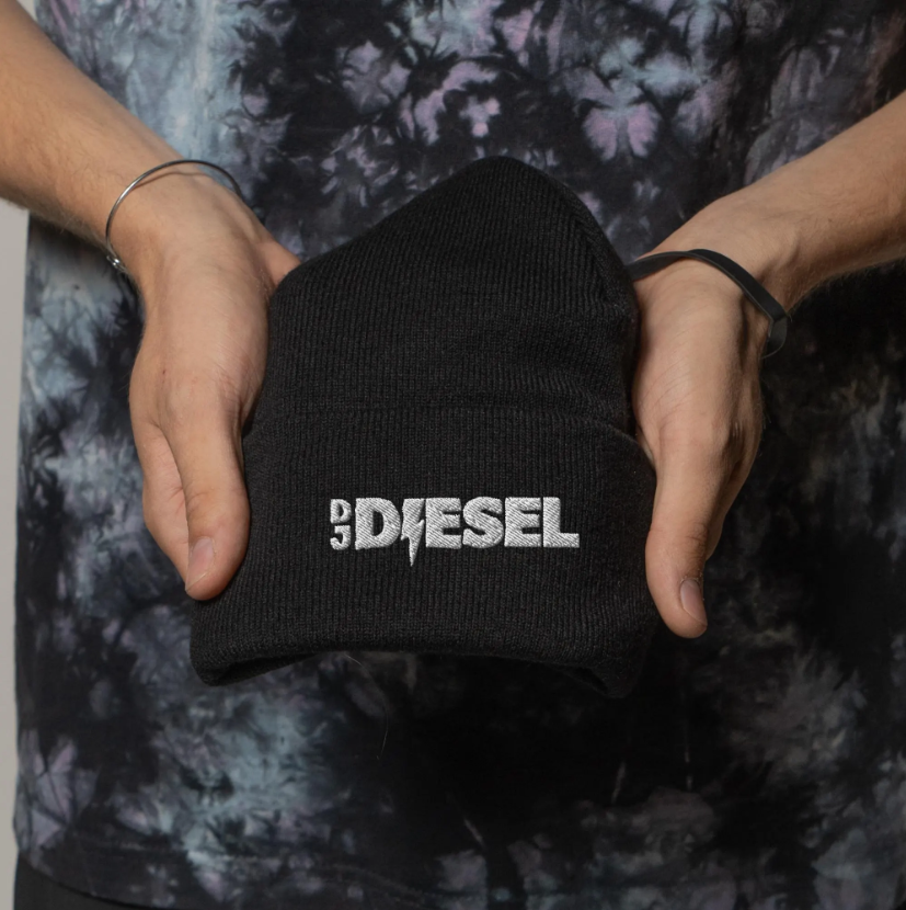 dj diesel embroidered beanie