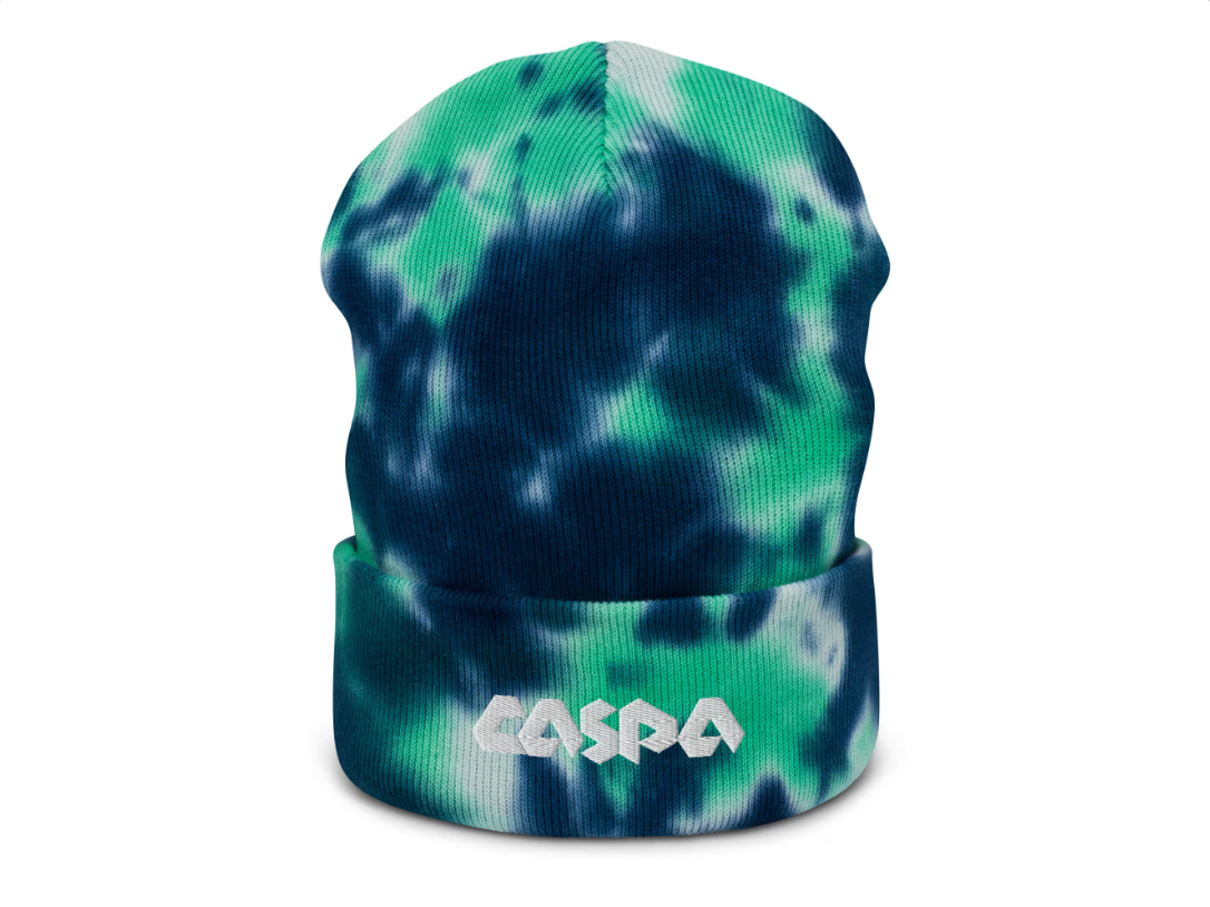 caspa embroidered tie dye beanie