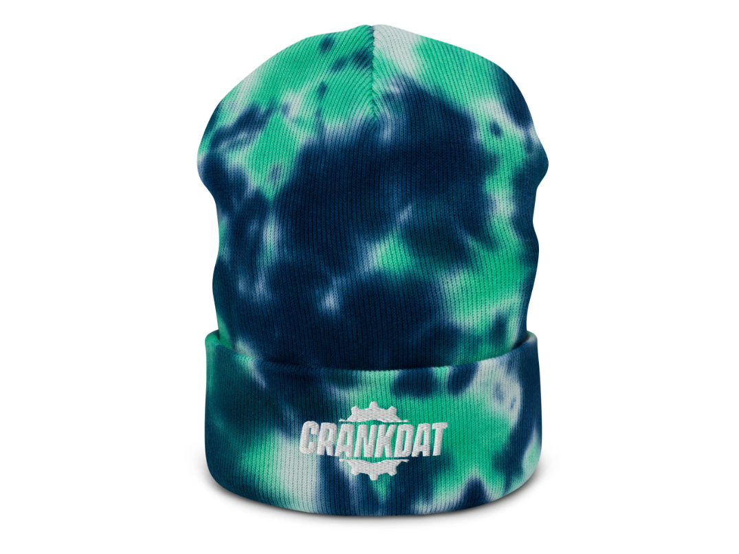 crankdat embroidered tie dye beanie