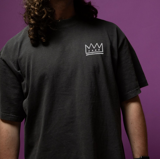 charlesthefirst embroidered oversized faded t-shirt