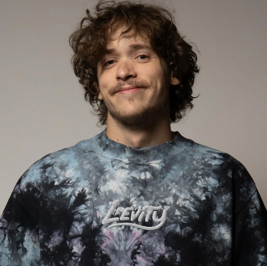 levity Embroidered Oversized tie-dye t-shirt