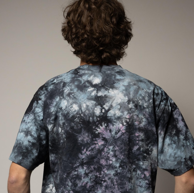 Ganja White Night embroidered oversized tie-dye t-shirt