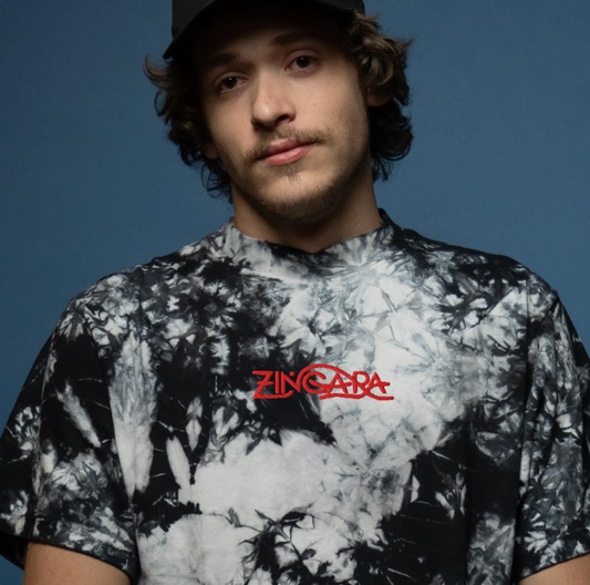 Zingara embroidered oversized tie-dye t-shirt