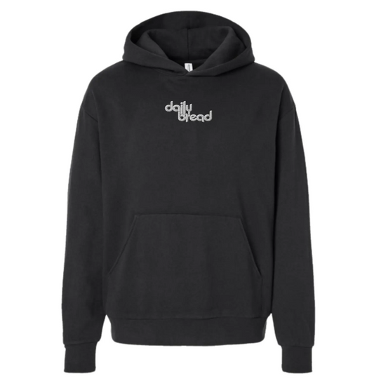 daily bread embroidered unisex hoodie
