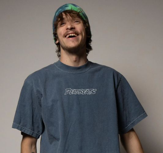 Deadbeats embroidered oversized faded t-shirt