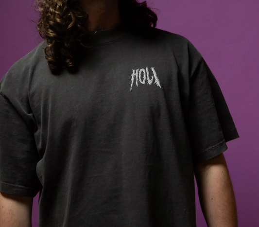 Hol! embroidered oversized faded t-shirt