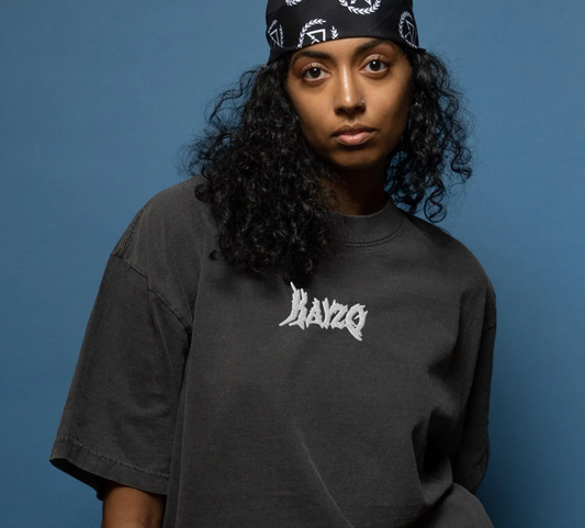 Kayzo embroidered oversized faded t-shirt