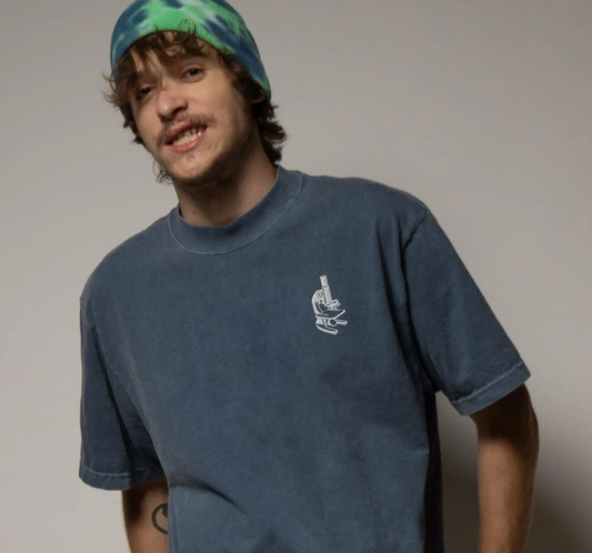 Lab Group embroidered oversized faded t-shirt