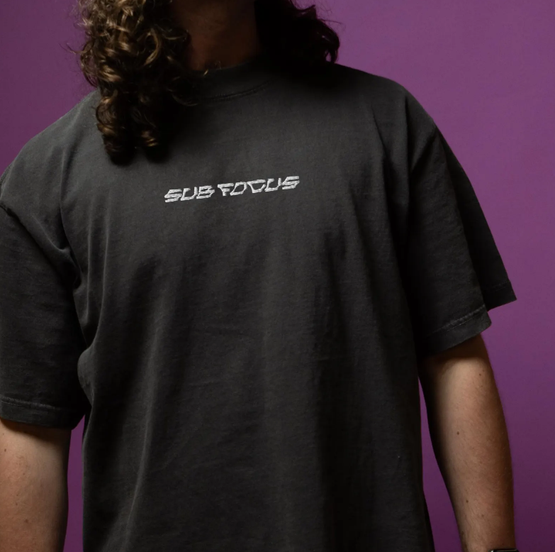 Sub focus embroidered oversized faded t-shirt