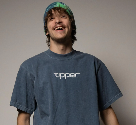 Tipper embroidered oversized faded t-shirt