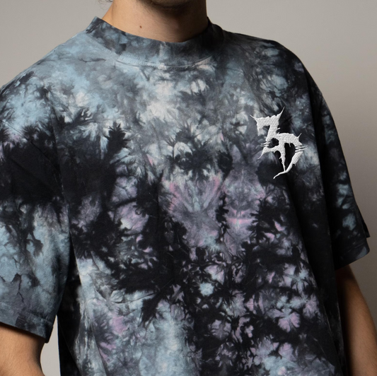 Zeds Dead embroidered oversized tie-dye t-shirt