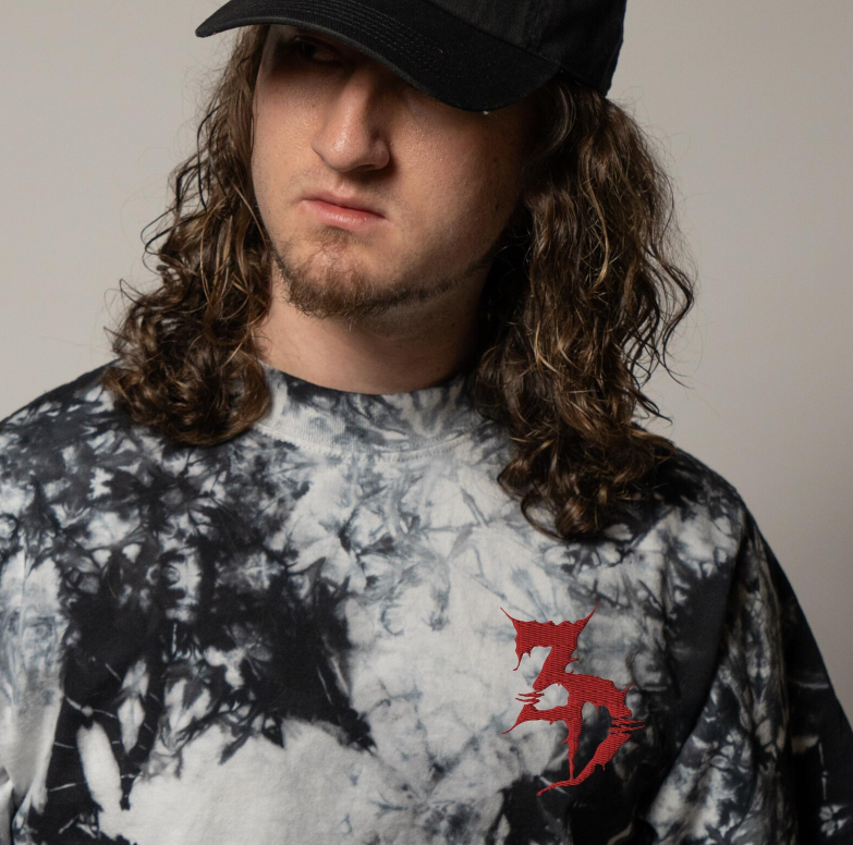 Zeds Dead embroidered oversized tie-dye t-shirt