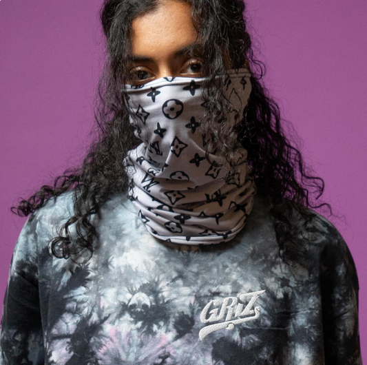 Griz embroidered oversized tie-dye t-shirt