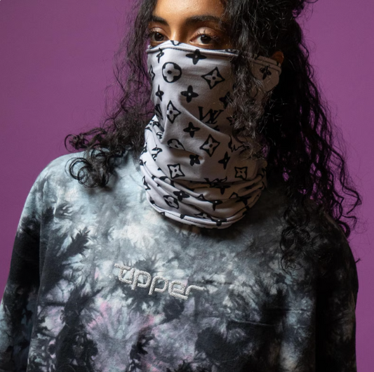 Tipper embroidered oversized tie-dye t-shirt