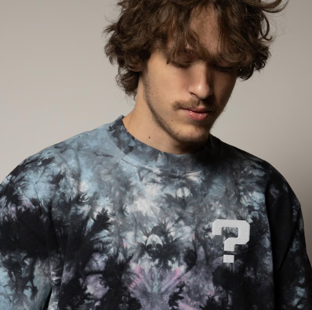 Tipper embroidered oversized tie-dye t-shirt