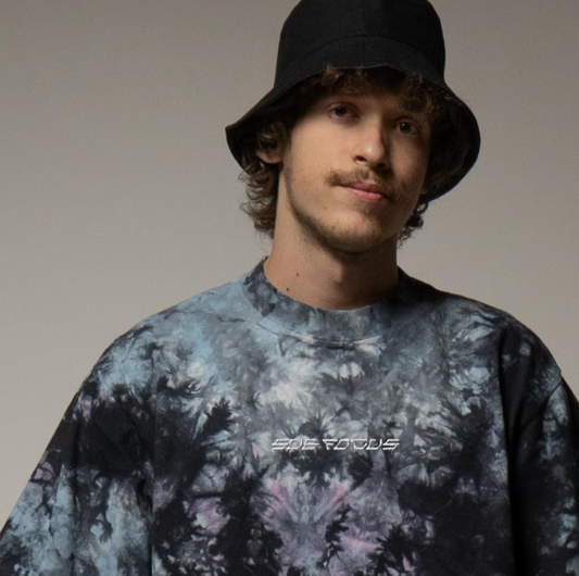 Sub Focus embroidered oversized tie-dye t-shirt