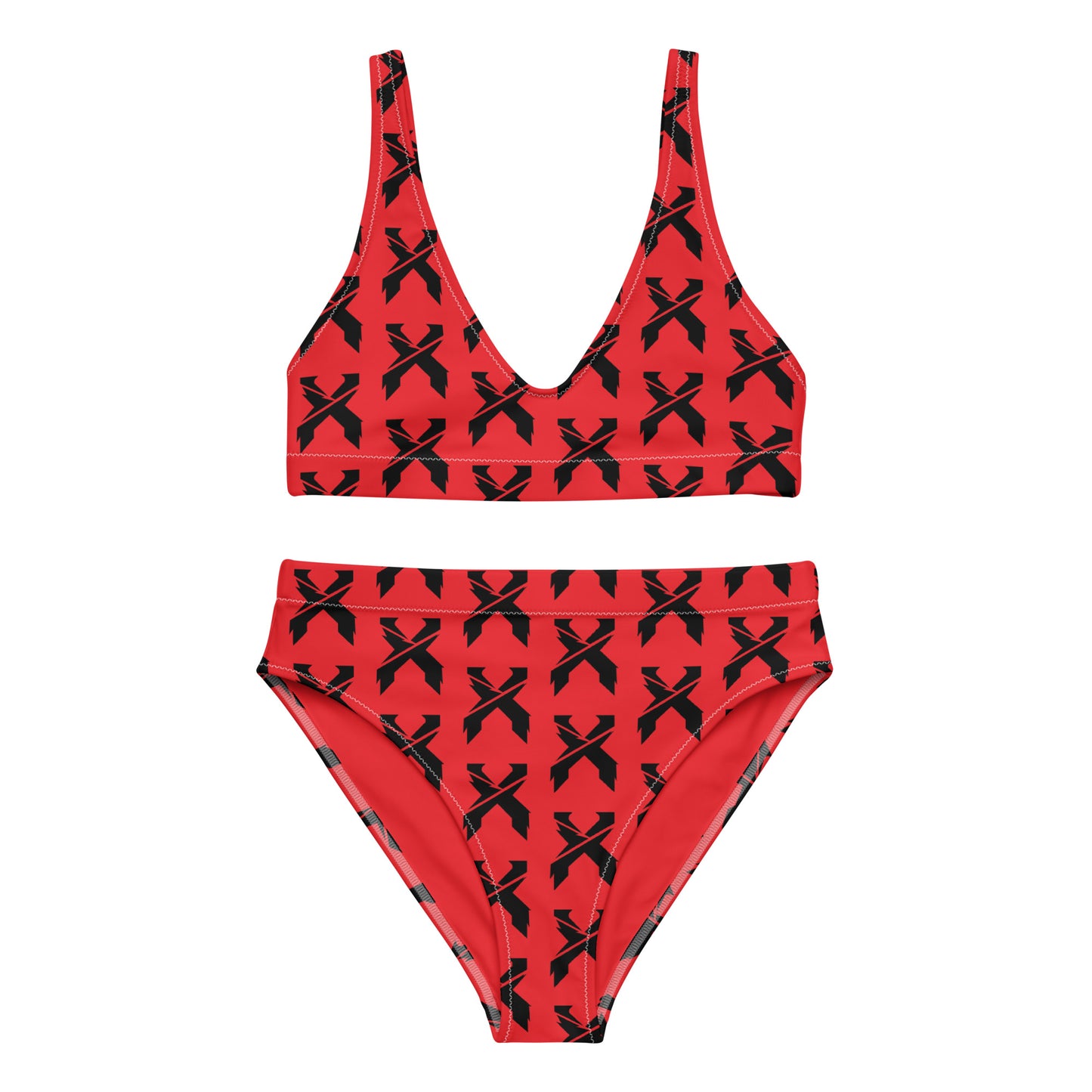 excision red high-waisted festival set