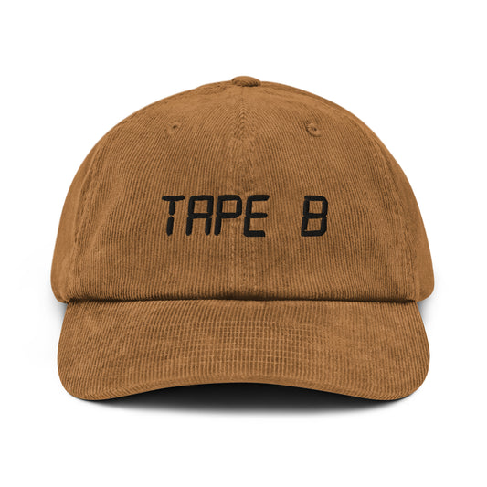 tape b embroidered corduroy hat