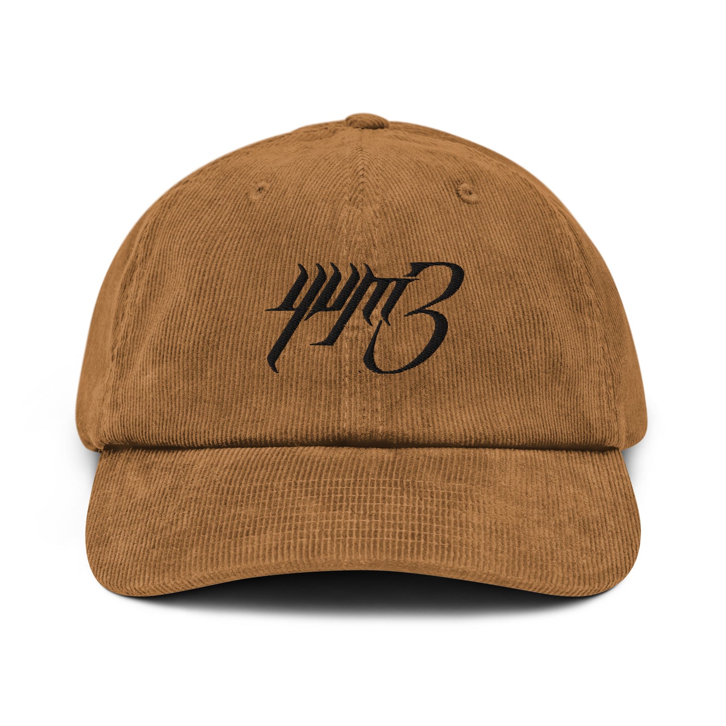 yvm3 embroidered corduroy hat