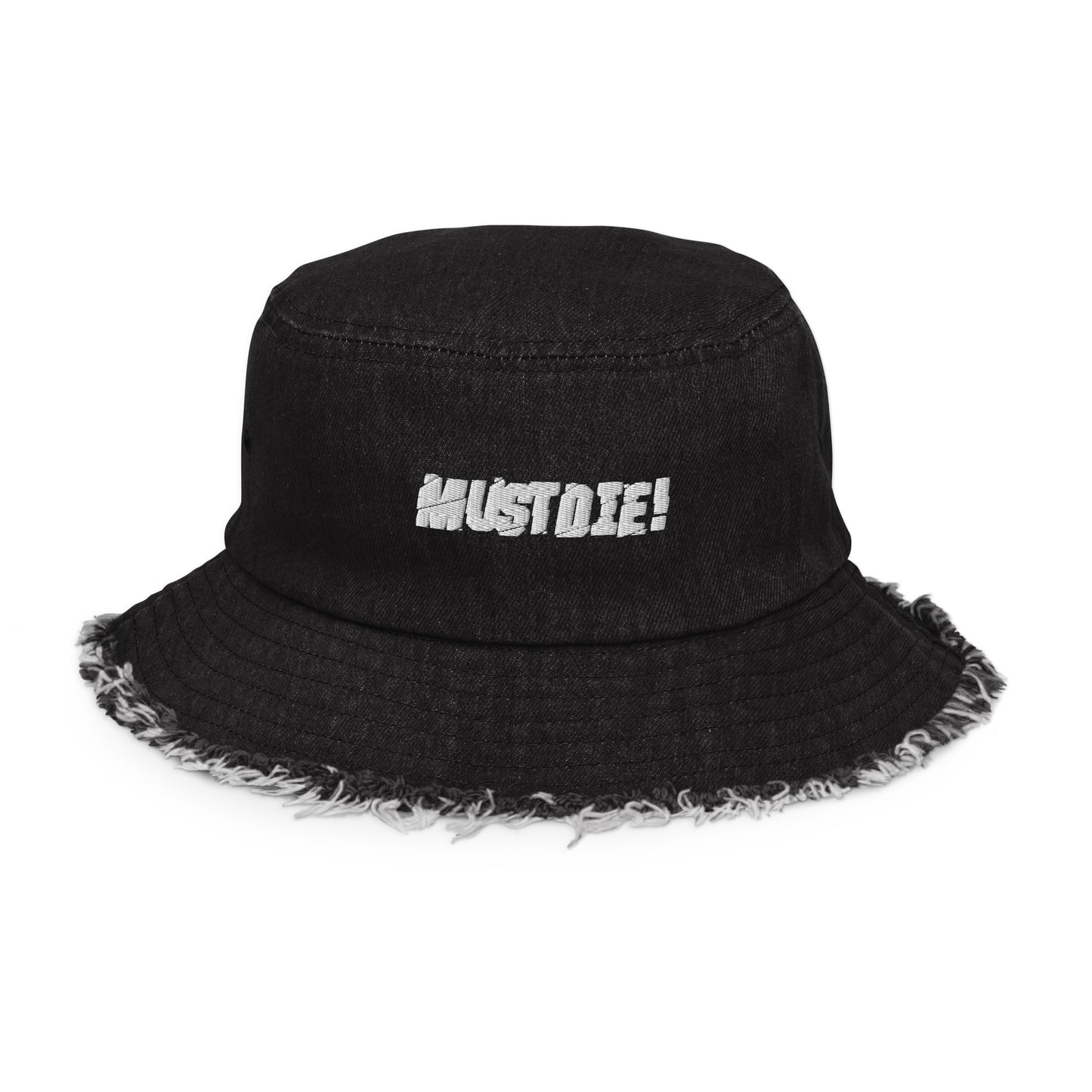 Must Die! Distressed Bucket Hat