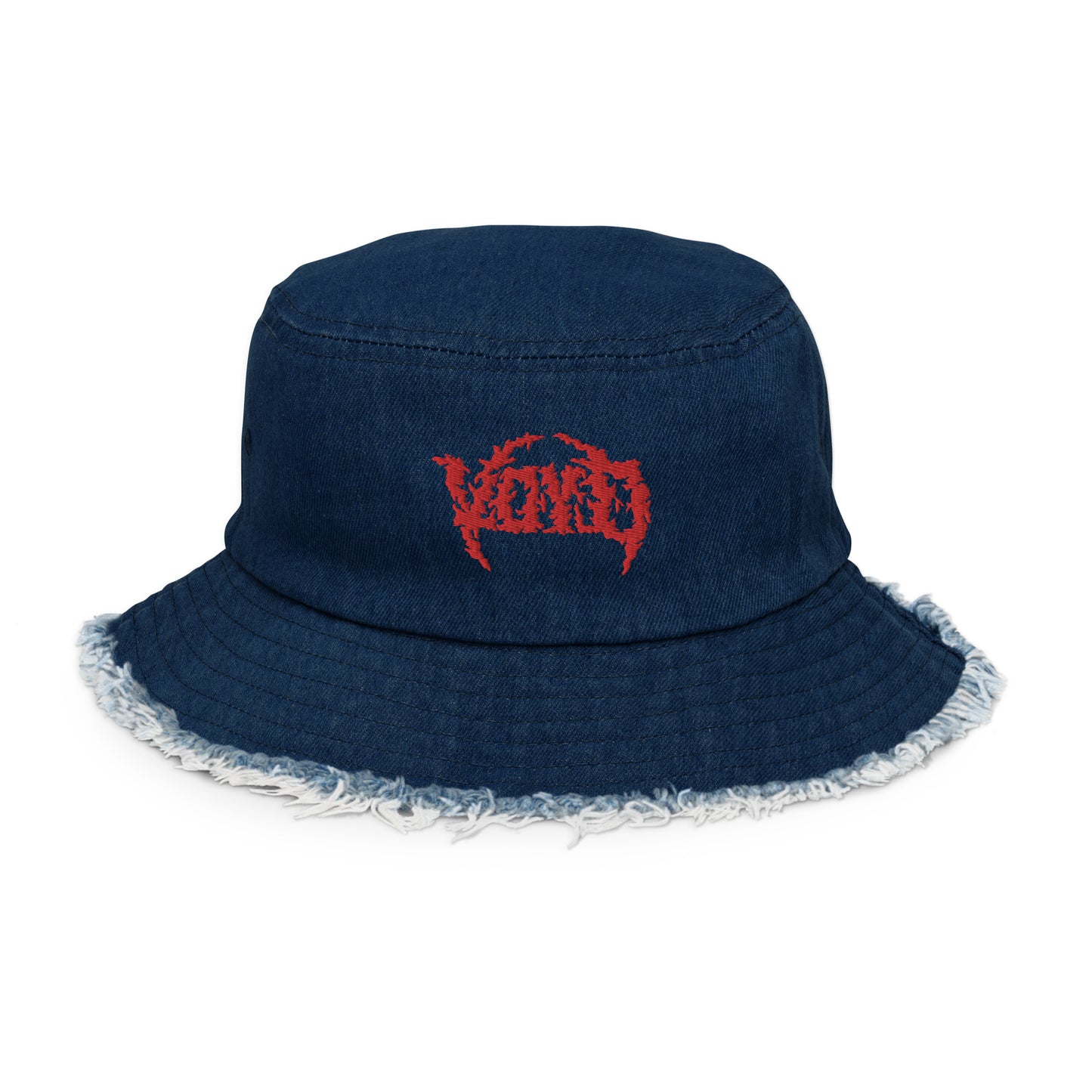Voyd Distressed Denim Bucket Hat