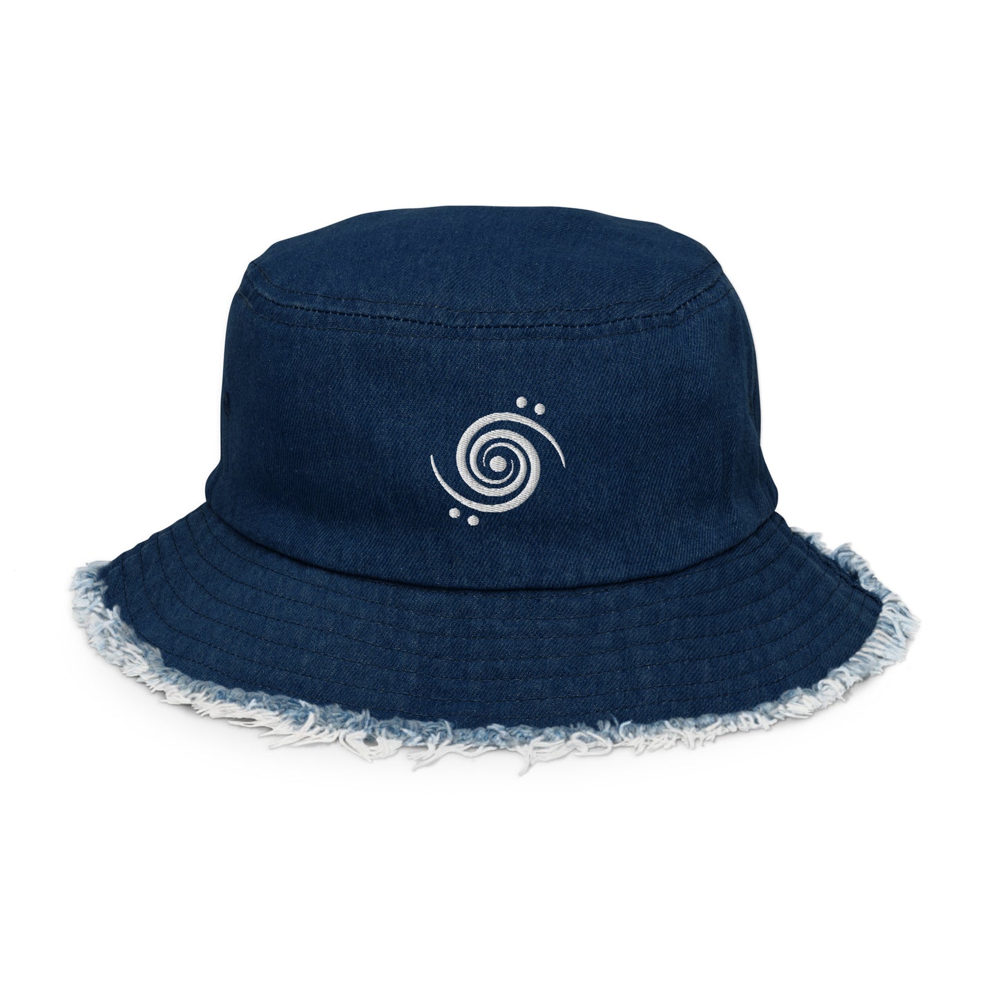 Mersiv Distressed Denim Bucket Hat