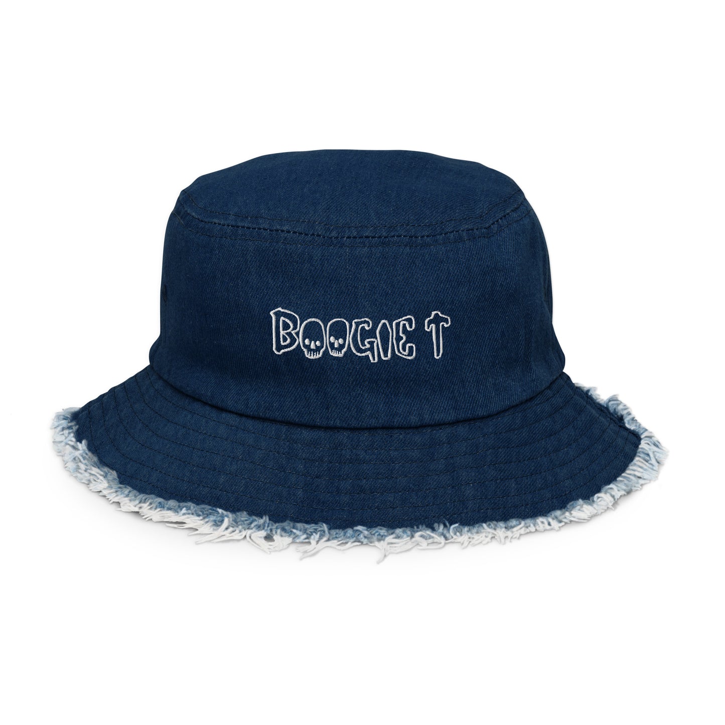 Boogie T Distressed Denim Bucket Hat