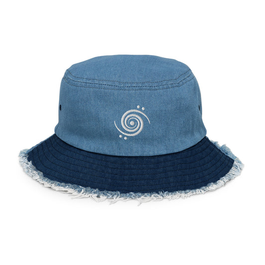 Mersiv Distressed Denim Bucket Hat