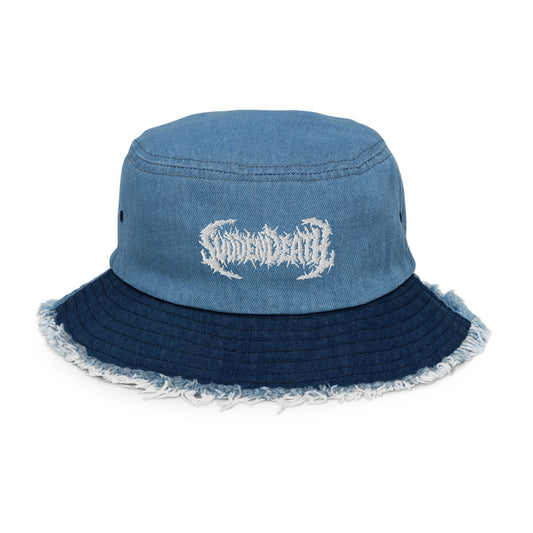 Svdden Death Distressed Denim Bucket Hat