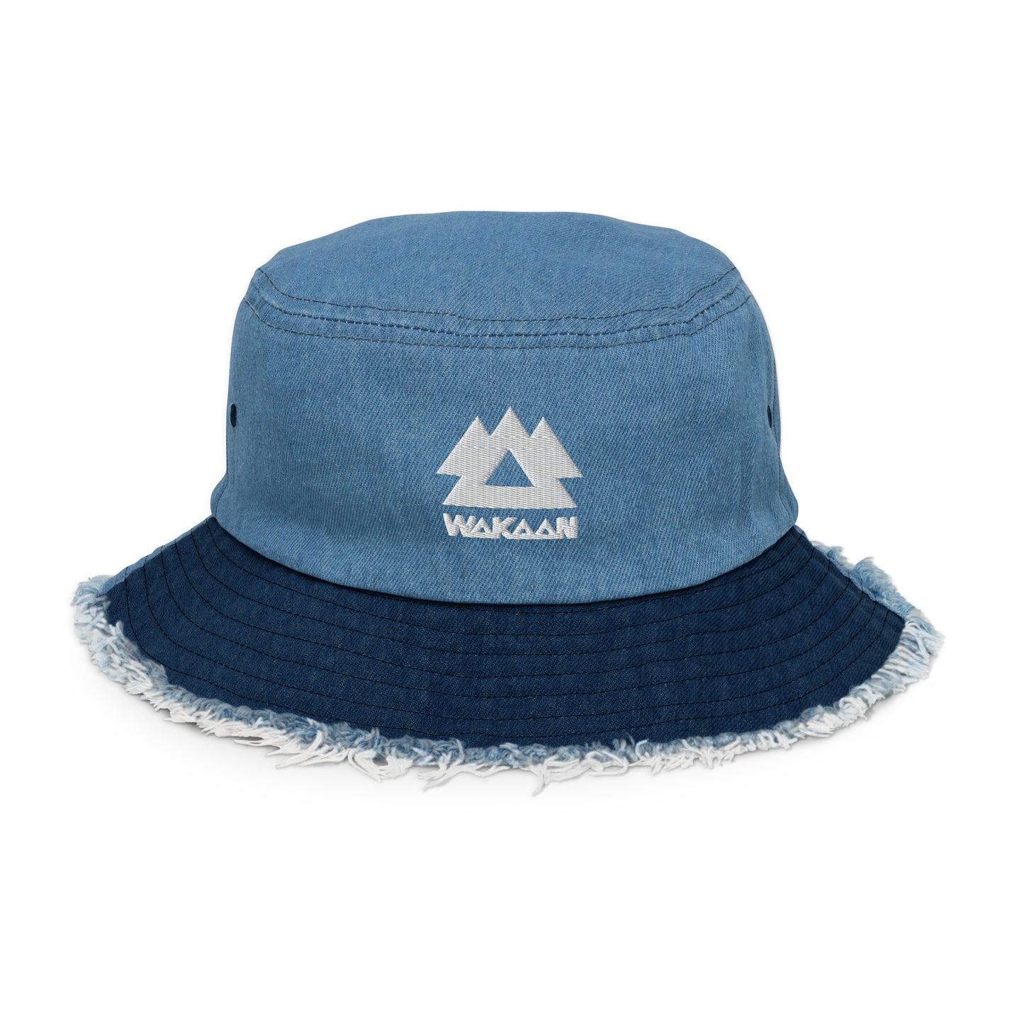 Wakaan Distressed Denim Bucket Hat