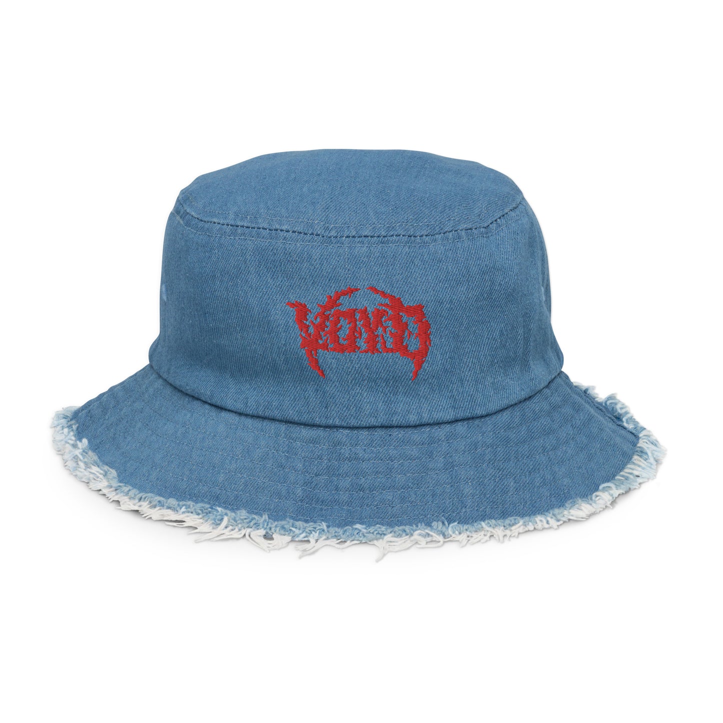 Voyd Distressed Denim Bucket Hat