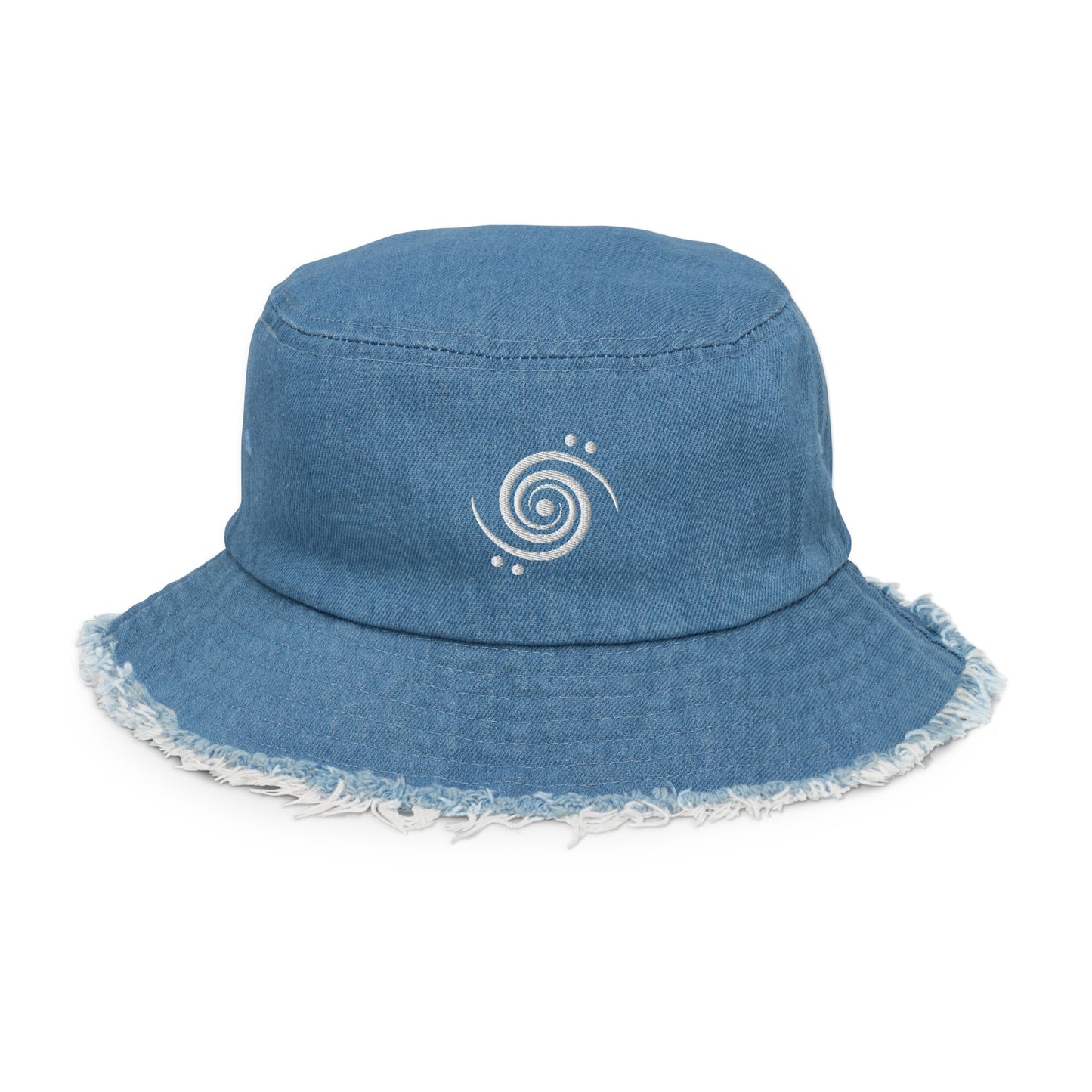 Mersiv Distressed Denim Bucket Hat