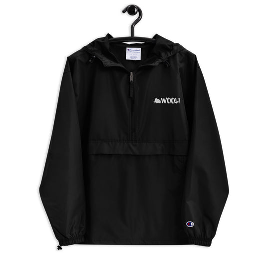 wooli embroidered champion packable jacket