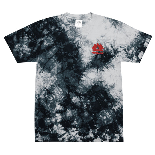 Wakaan embroidered Oversized tie-dye t-shirt