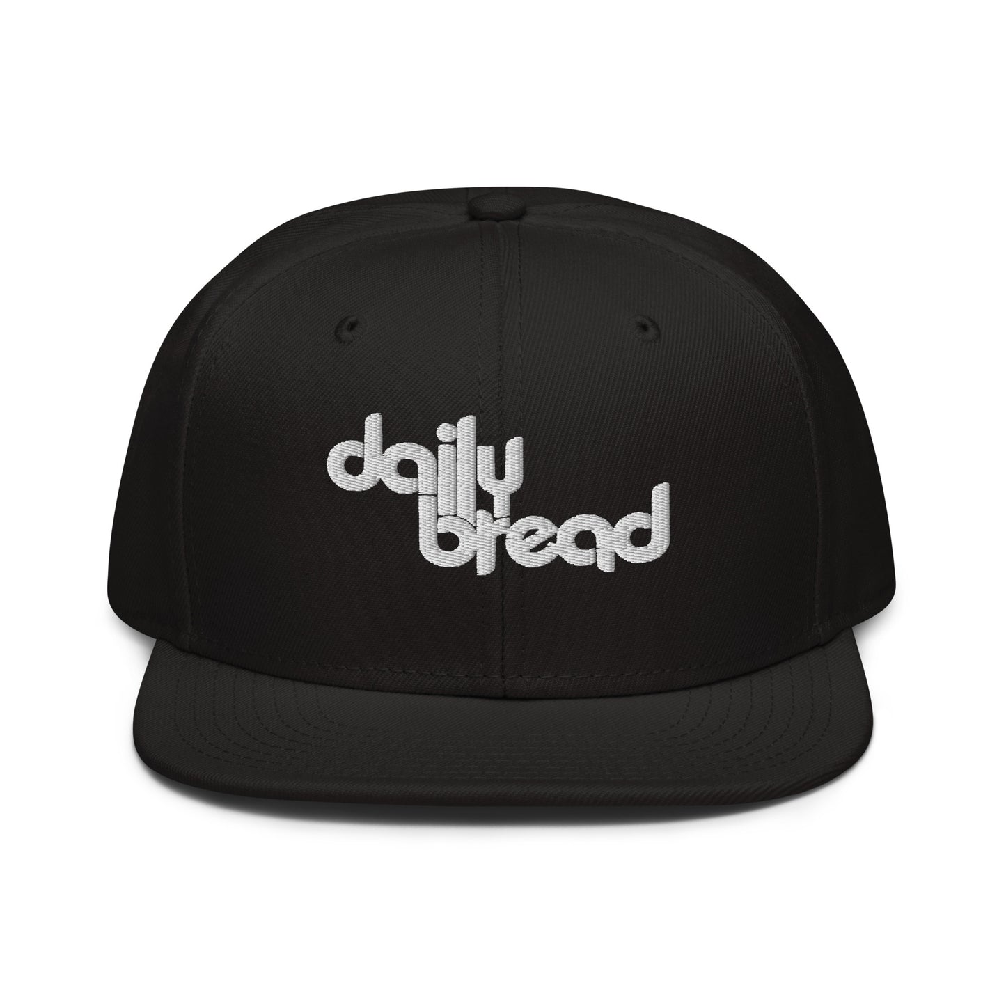 daily bread embroidered snapback hat