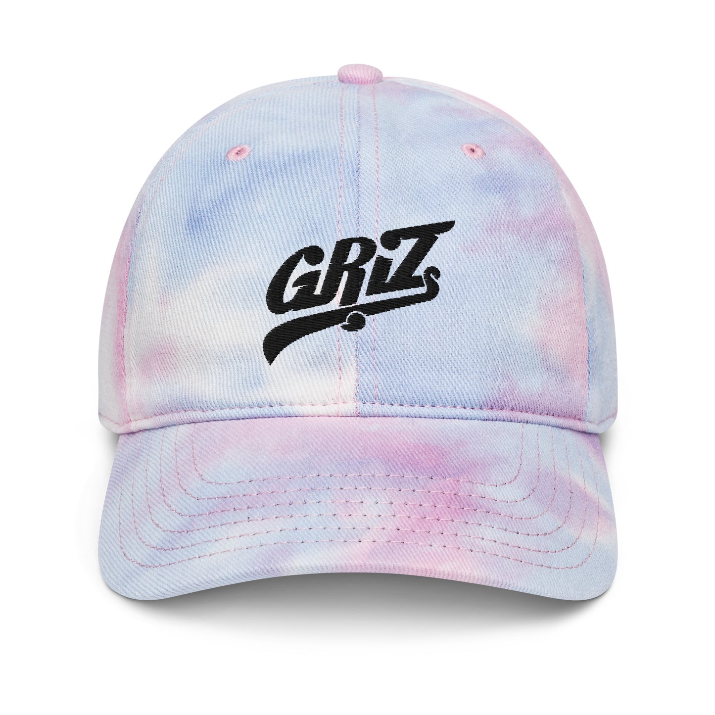 griz embroidered tie dye hat