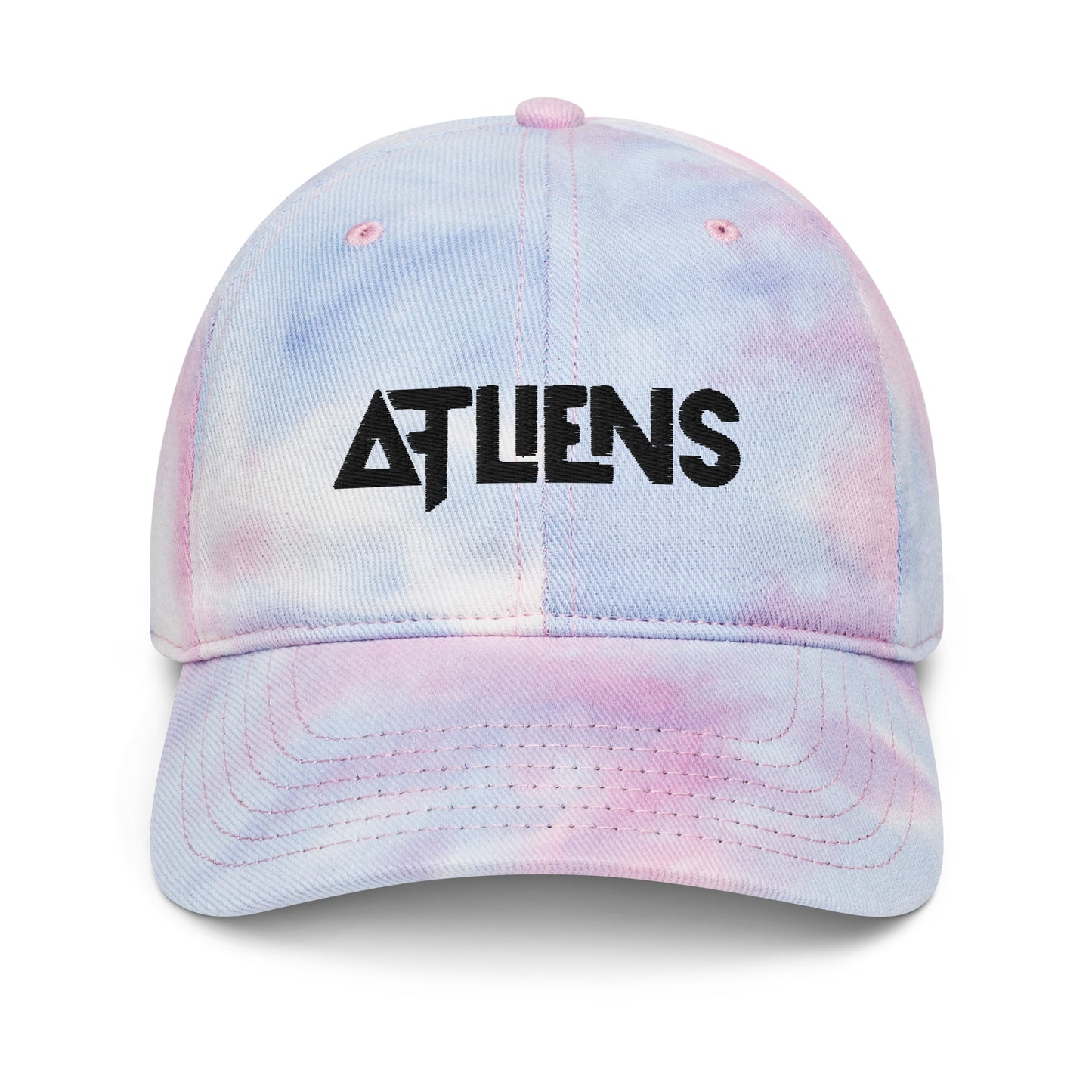 atliens embroidered tie dye hat