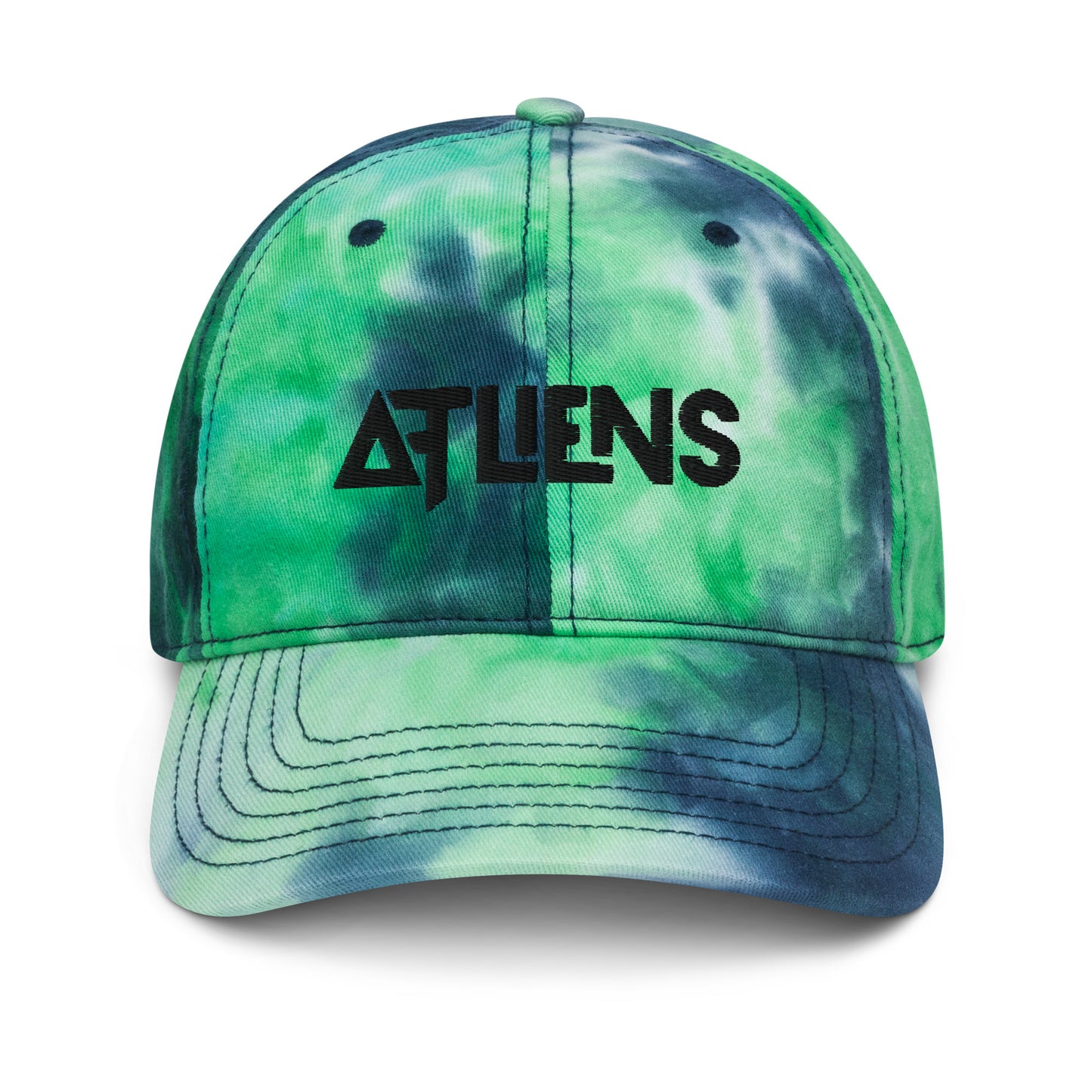 atliens embroidered tie dye hat