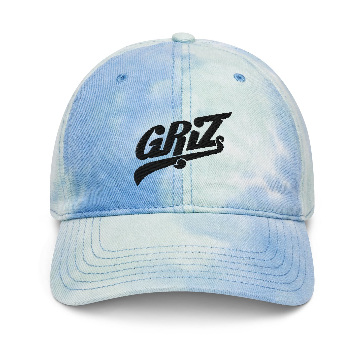 griz embroidered tie dye hat