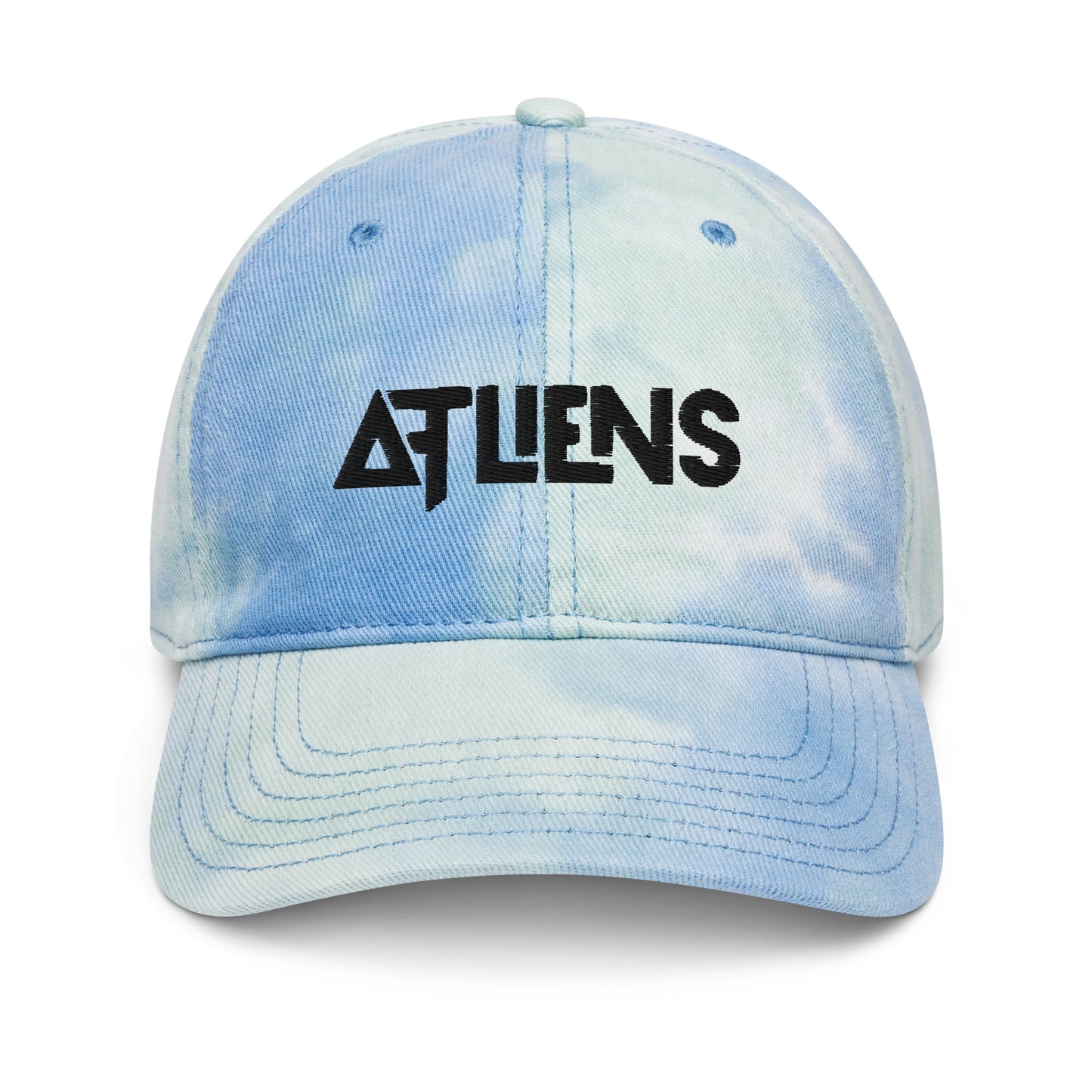 atliens embroidered tie dye hat